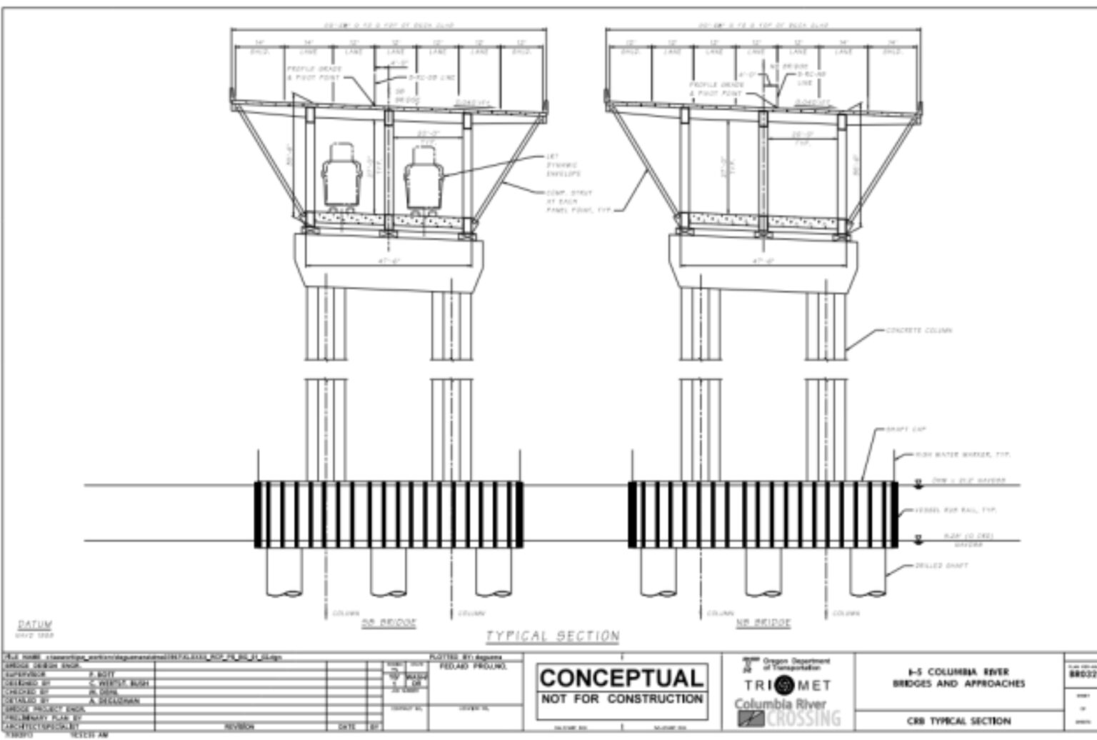 How ODOT & WSDOT are hiding real plans for a 10 or 12lane I5 Bridge