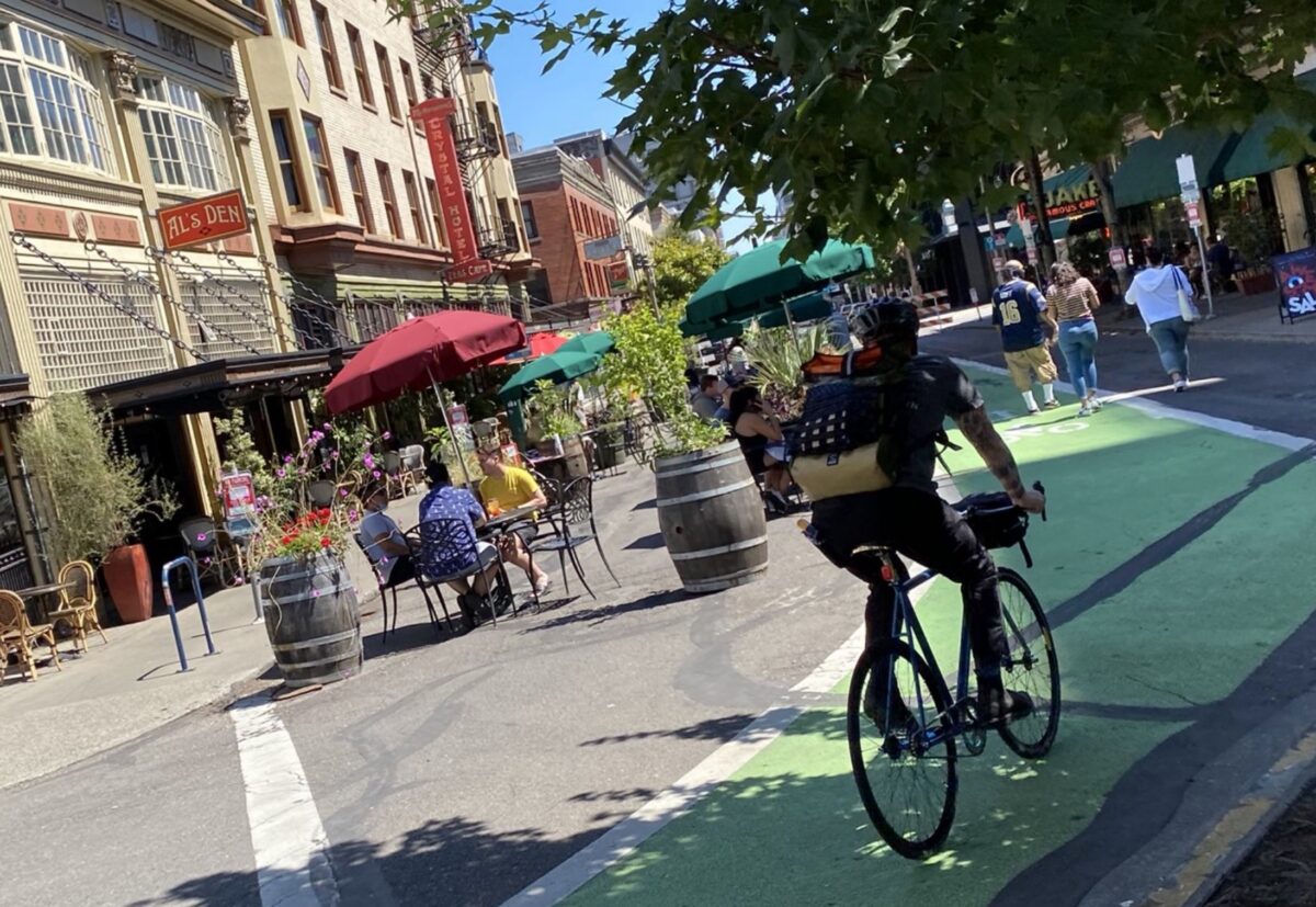 PBOT announces new fees for ‘Healthy Business plazas and patios - BikePortland