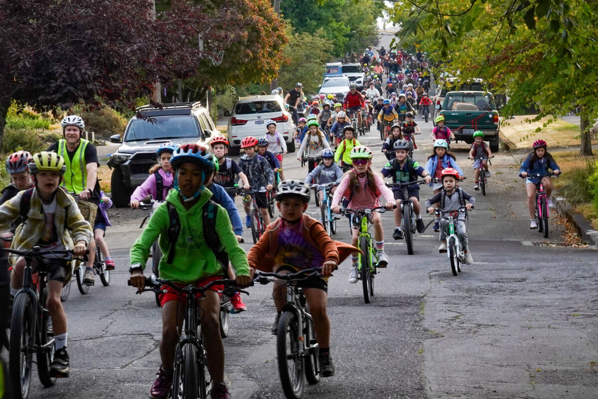 The Alameda bike bus has more than doubled in size in just four months ...