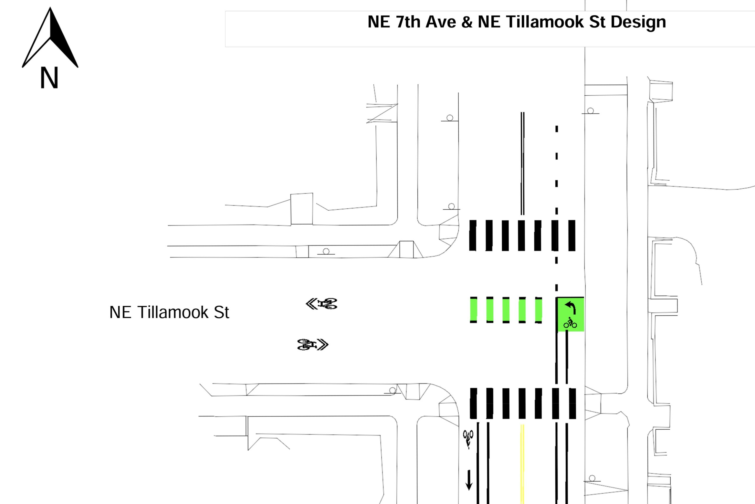 A closer look at PBOT’s design for NE 7th and Tillamook BikePortland