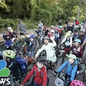 Portland's bike bus featured on NBC Nightly News