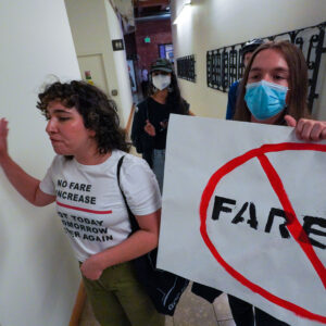 TriMet fare hike board meeting and rally-40