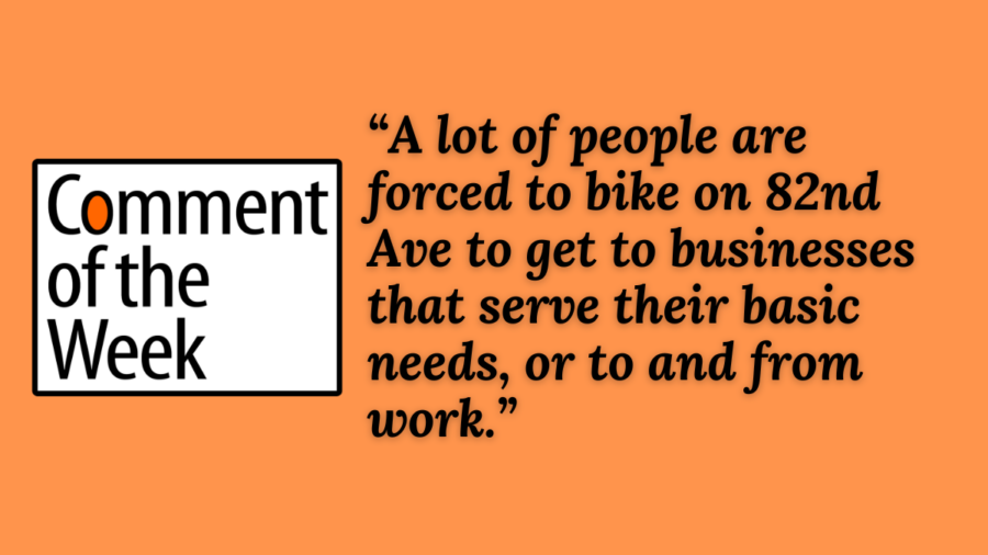 Comment of the Week A quiet voice from 82nd Ave BikePortland