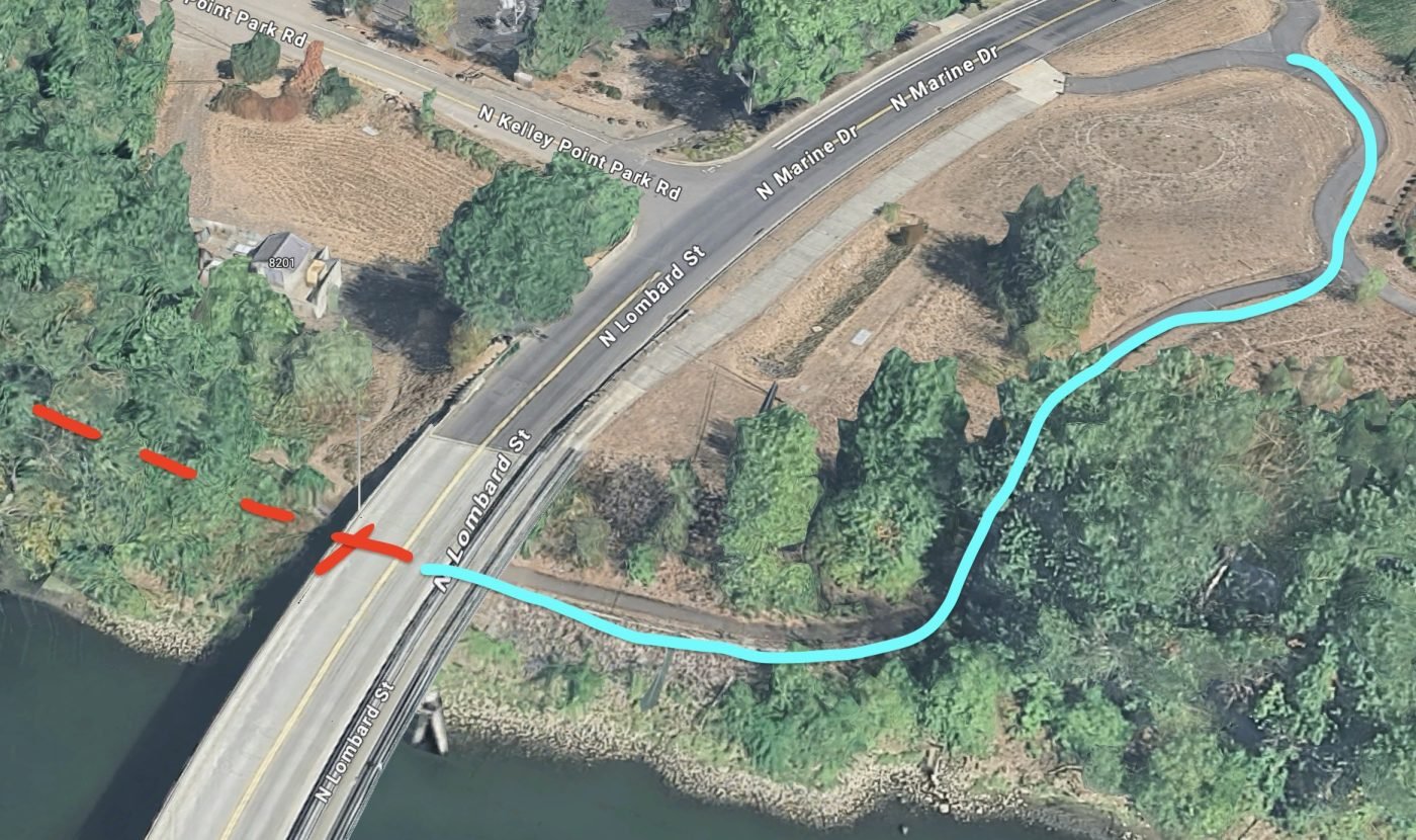 kelley-me-1400x830 City will build new paved path into Kelley Point Park – BikePortland