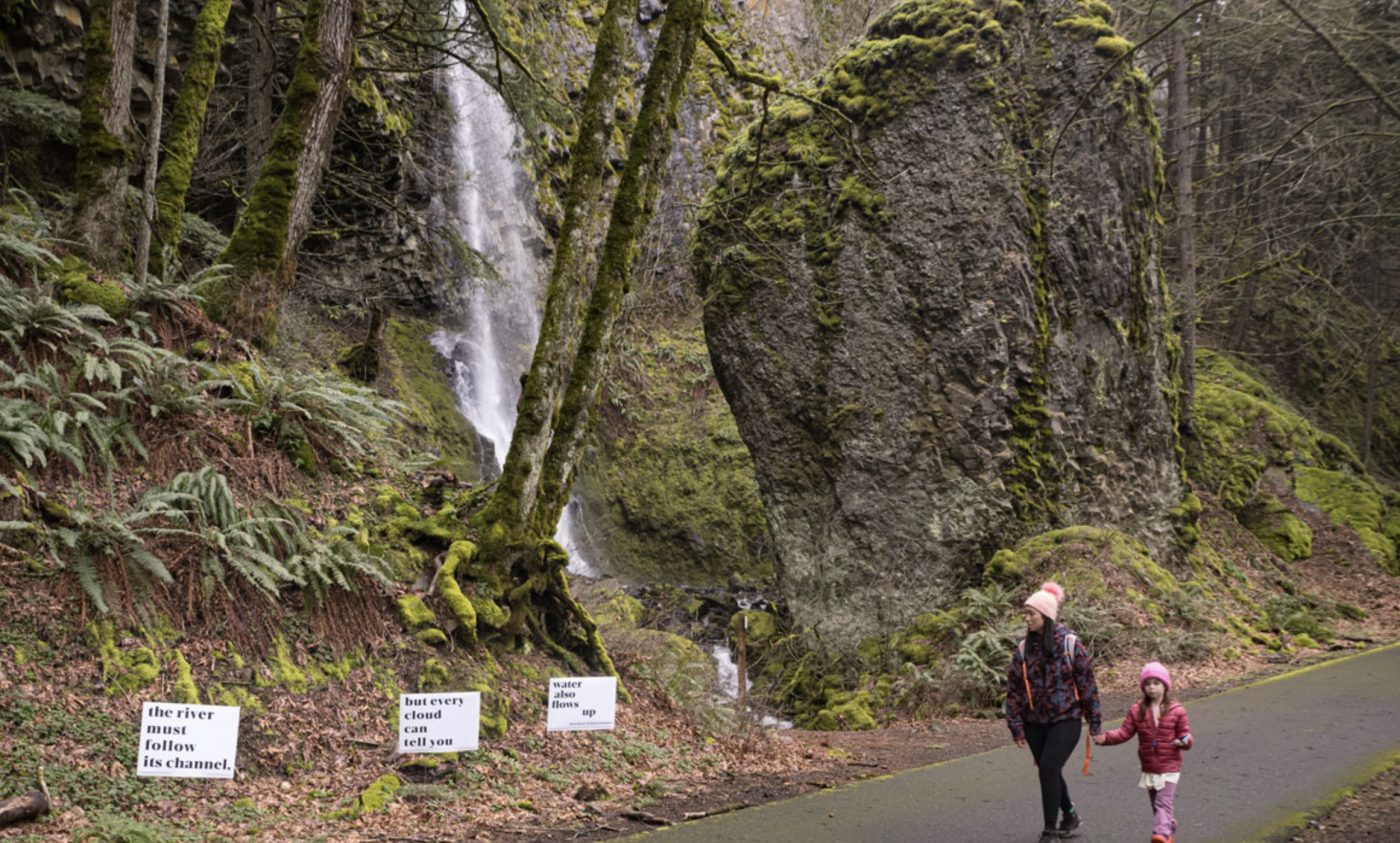 View ‘Poetry Along the Columbia River Gorge’ by bike this weekend